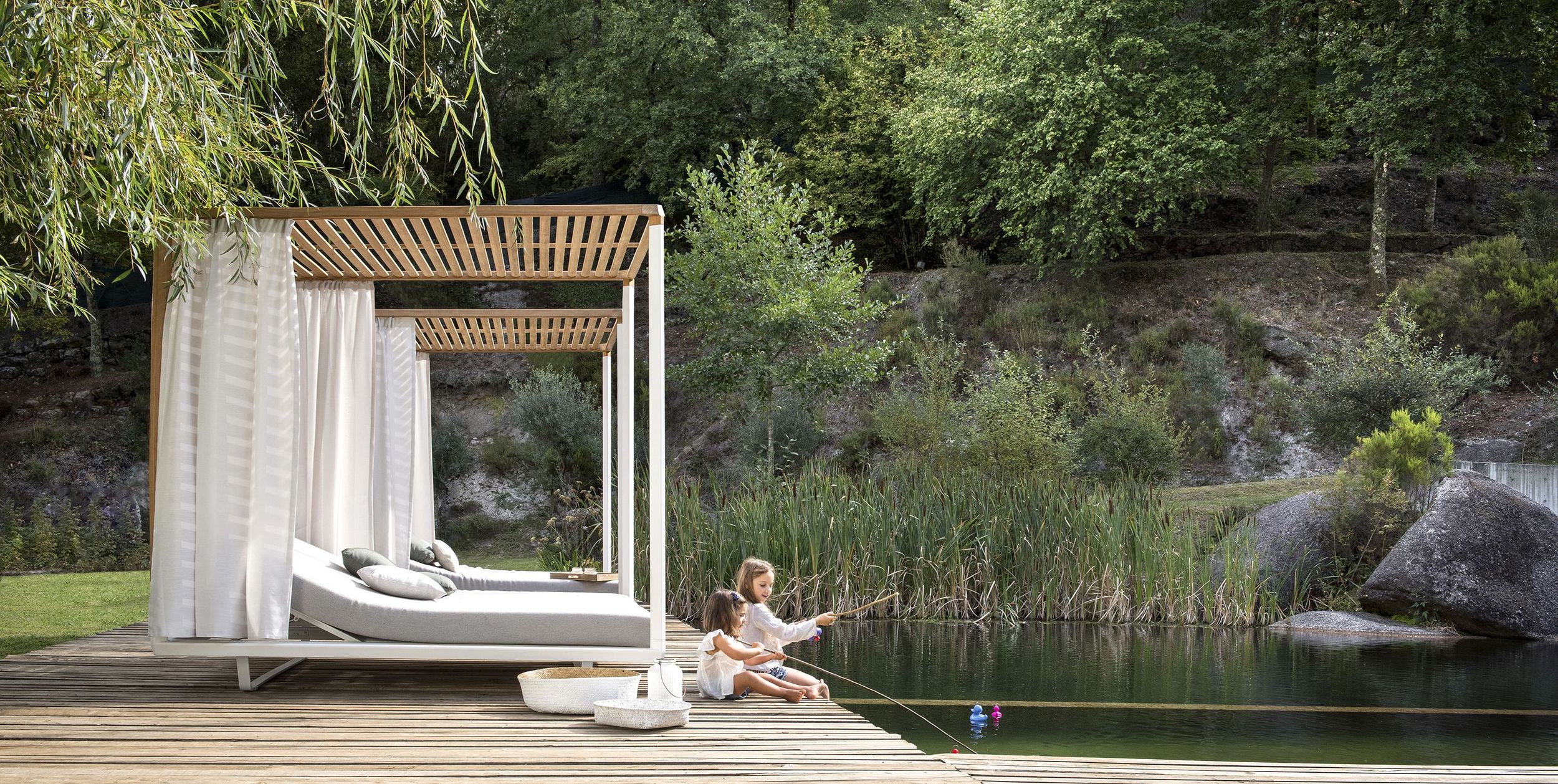 Pavilion daybed by Monica Armani for Tribù