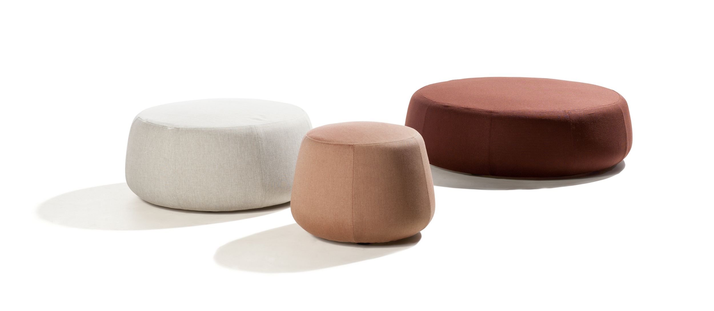 Nomad ottomans by Monica Armani for Tribù