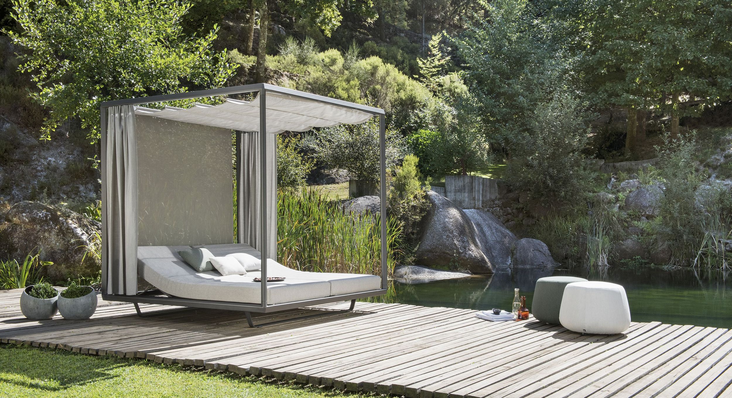 Pavilion daybed by Monica Armani for Tribù